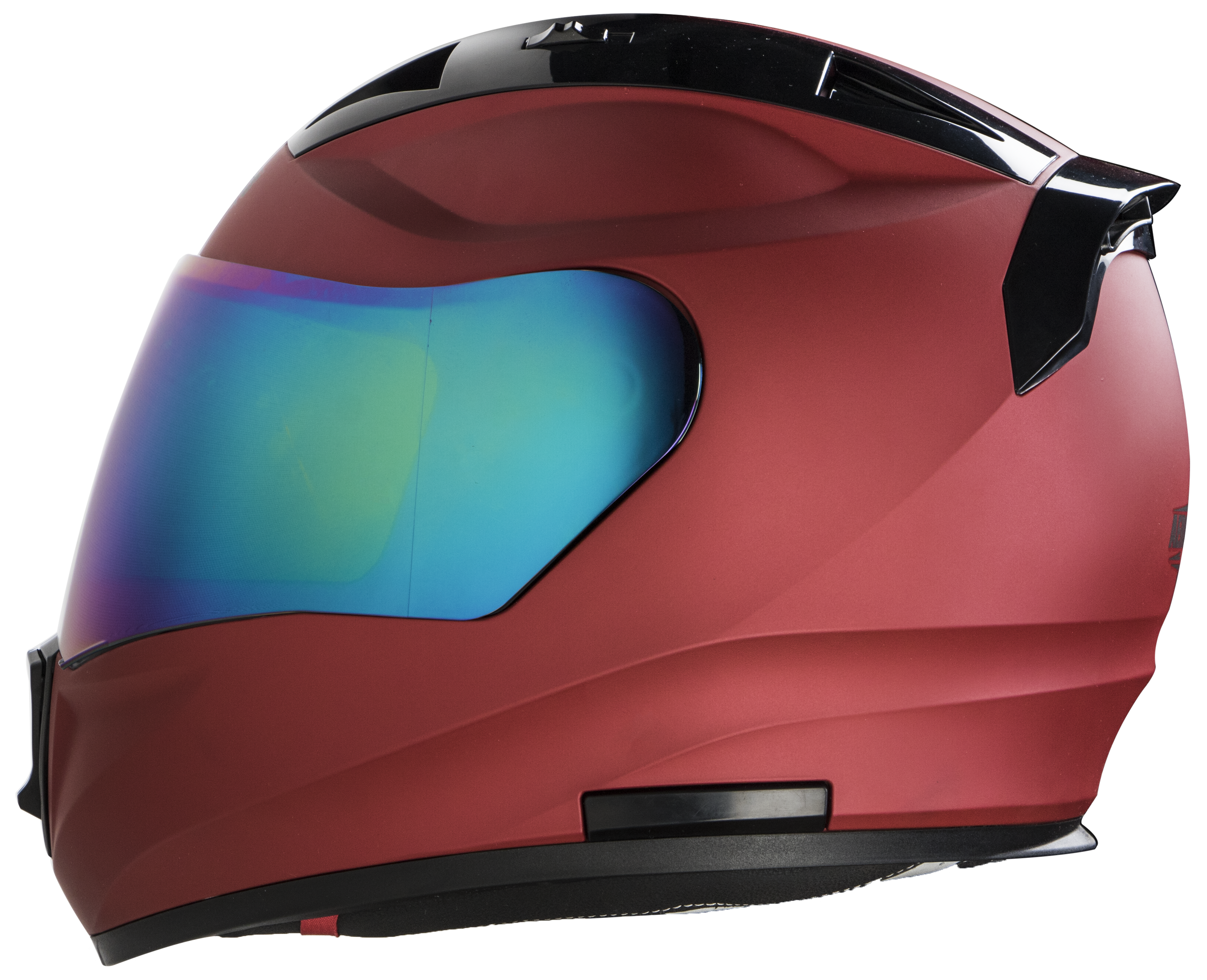 SA-1 Aeronautics Mat Maroon ( Fitted With Clear Visor Extra Rainbow Chrome Visor Free)